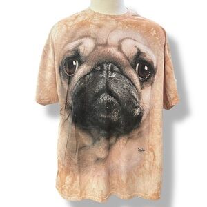 Vintage Authentic Vincent Hie Pug Dog Tie Dye T-Shirt (2011) Men's 2XL